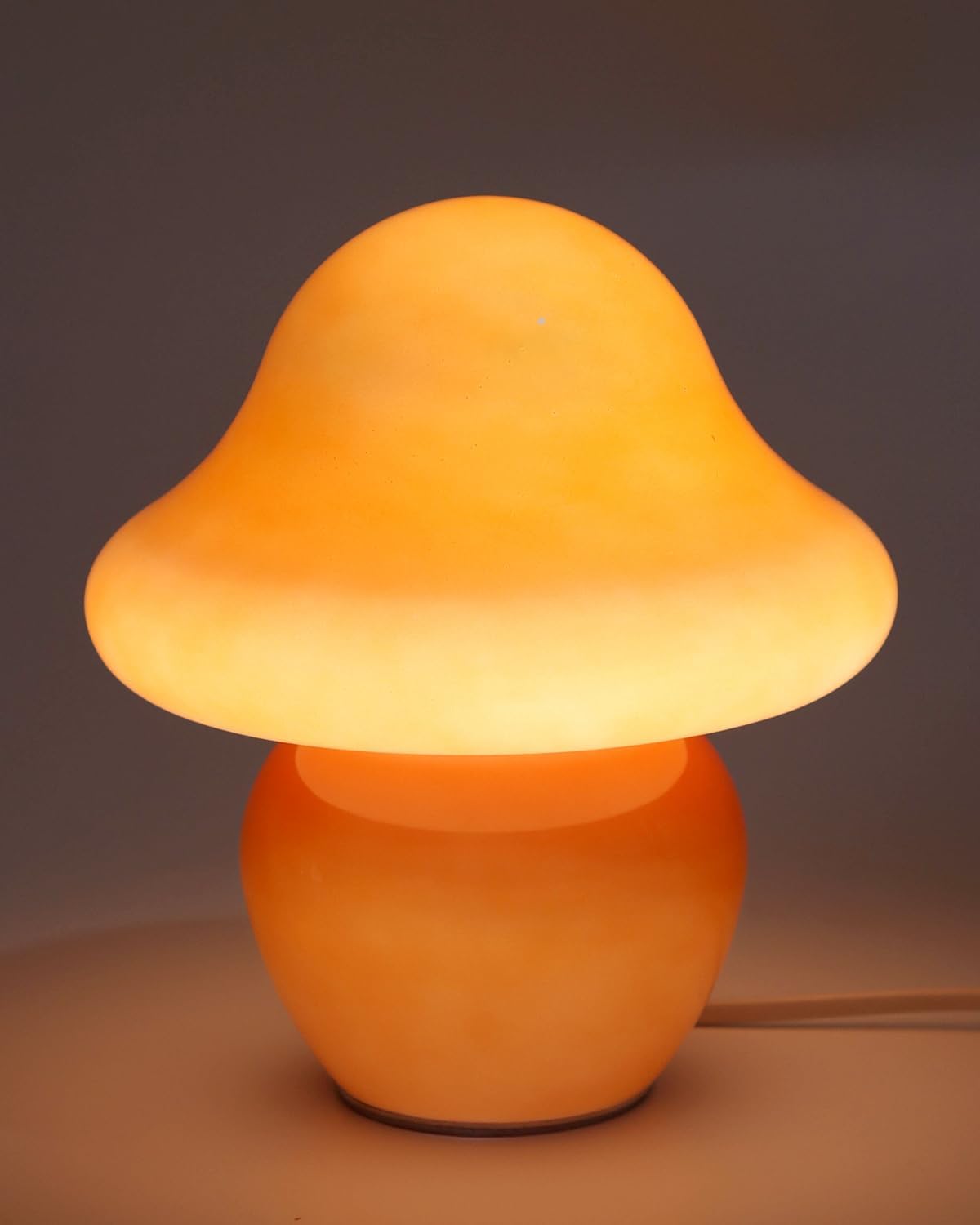 HEQET Mushroom Glass Lamp