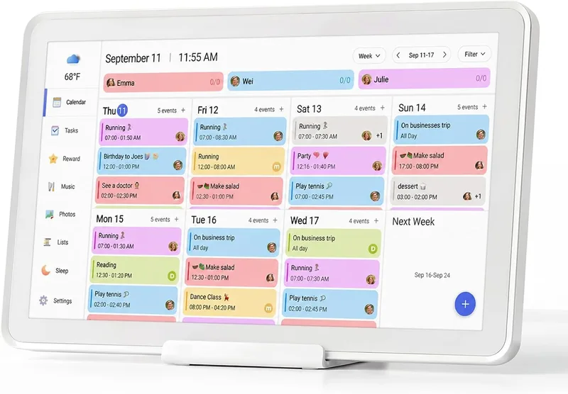 Mezed 21.5-Inch Digital Calendar